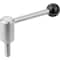 Kipp Adjustable Tension Levers in stainless, ext. thread, 0 Degree, inch K0109.1A32X40 - alternate 1